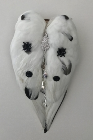 White Dove, wings only, with jewel decorations